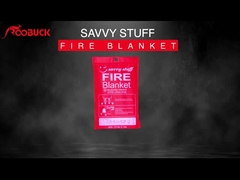 بطانية طوارئ من الفيبرجلاس مقاومة للحرارة للمنزل والمدرسة