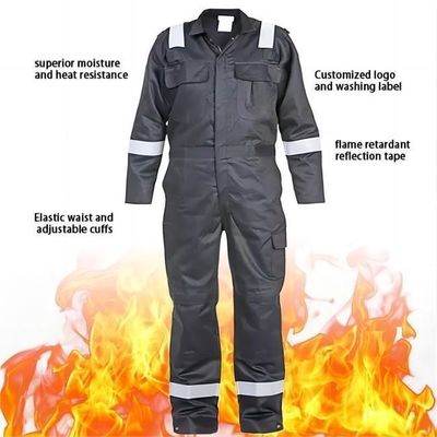 شراء ARC Flash 330gsm بدلة السلامة المعطف ملابس العمل الصناعية وإطار الأمان المانع التصنيع عبر الإنترنت