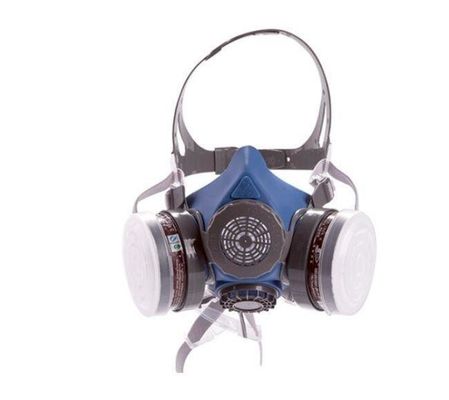 شراء PPE ABS السيليكون نصف قناع التنفس درع للسلامة الكيميائية للغاز 17 X 12.5cm التصنيع عبر الإنترنت