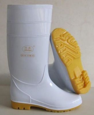 شراء 380mm PVC الصلب اصبع القدم السلامة الصناعية Gumboots مقاوم للماء غير زلة التصنيع عبر الإنترنت