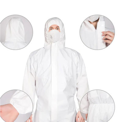 سعر جيد Microporous 60GSM واقية واقية من مادة البولي بروبيلين بدلة للجسم مقاومة للرذاذ الانترنت
