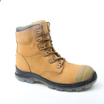 سعر جيد أحذية العمل الصناعية من الدرجة S3 SRC ذات الحبوب الكاملة أحذية العمل Nubuck المضادة للسحق الانترنت